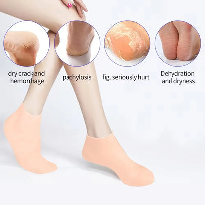 Silicone Exfoliating Socks &amp; Gloves Anti Slip Foot &amp; Hand Spa Mask Hands Peeling Gloves Prevents Dryness Feet/Hand Care Tools