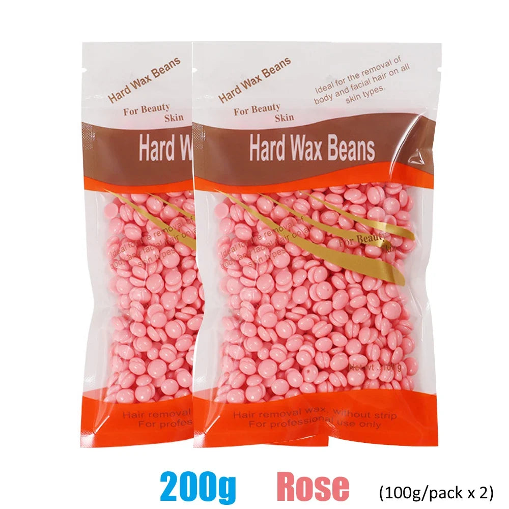 500g Wax Beans For Wax Heater Whole Body Hot Film Depilatory Wax For Wax Heater Kit Waxing Wax Beans For Hair Removal Wax Pot