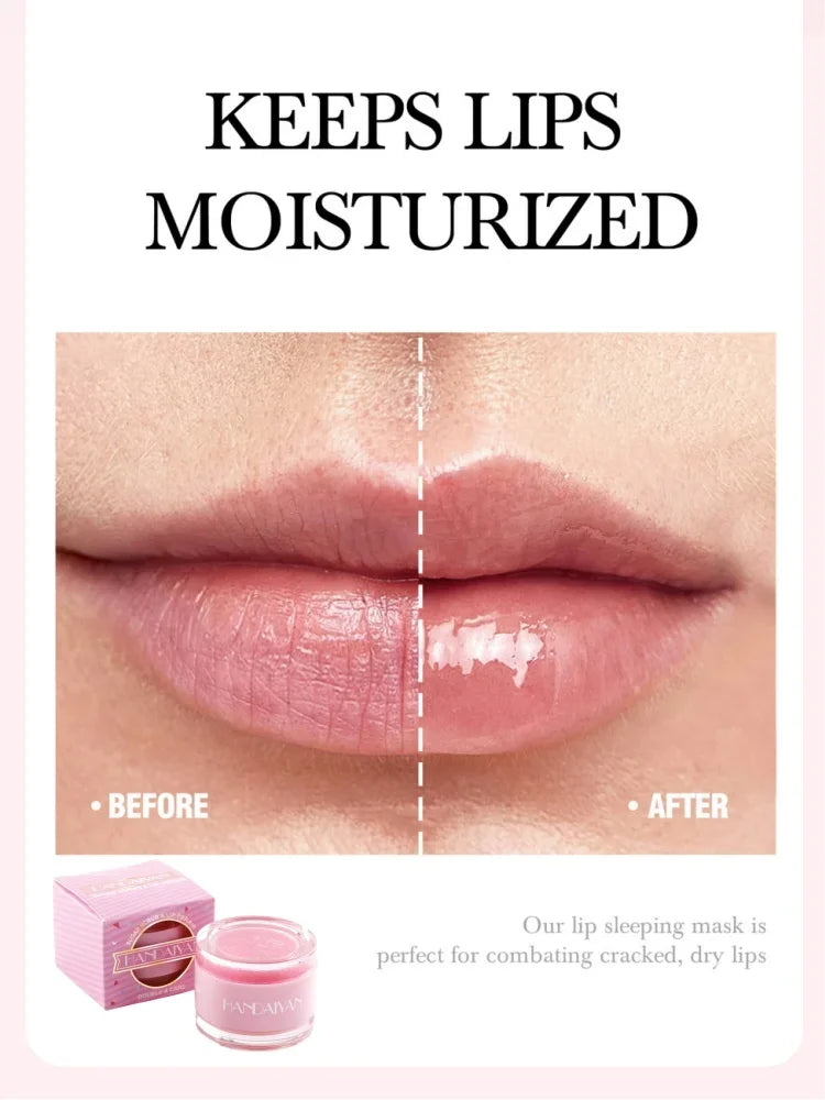 HANDAIYAN 2-in-1 Lip Exfoliator &amp; Moisturizer Sugar Scrub Lip Repair Mask Lipbalm Double Lip Care Effected Lip Scrub Balm