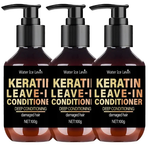 Keratin Leave-In Conditioner with Biotin &amp; Collagen - Repairs Damaged Hair for Deep Moisture, Softness &amp; Shine, Hair Treatment.
