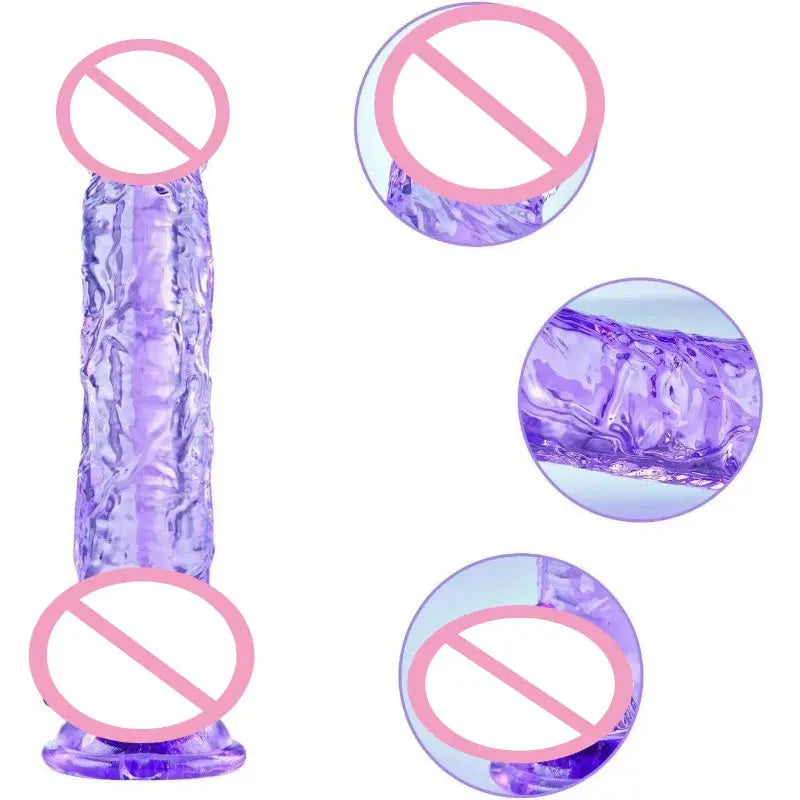 Dildo Realistic Penis Adult Anusl Sex Toy with Suction Cup, Swith Curved Shaft  Balls, Vaginal G-spot  Adult Supplies Gode Dick SHOPEZRA L.L.C.