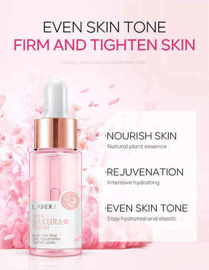 LAIKOU Sakura Face Serum  Wrinkle Essence Brightening Essence Shrink Pores Moisturizing Skin Care 17ml or 30ml