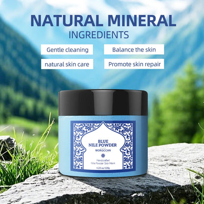 15-Min Mineral Skin Reset Mask 120g - Moroccan Lathering Powder for Face &amp; Body, Deep Cleanse &amp; Perilla Leaf Nourishment.
