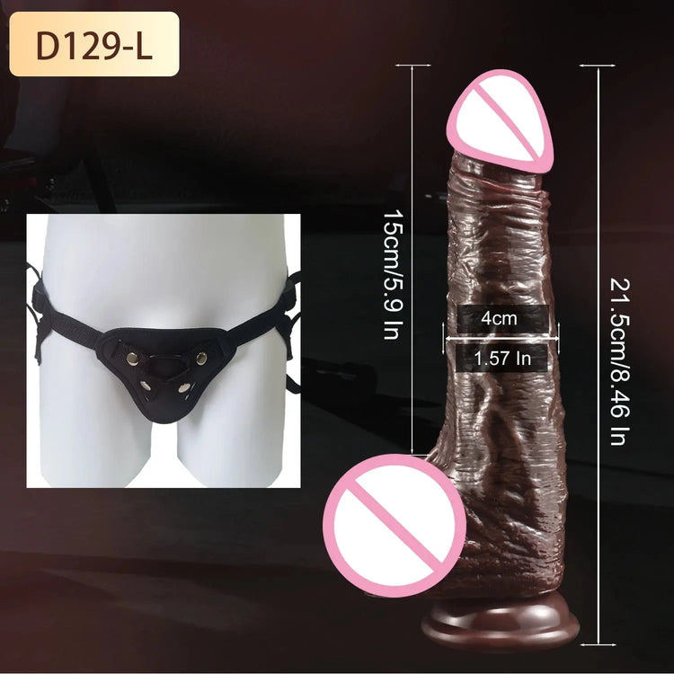 Super Realistic Dildo For Female Masturbation Skin Sliding Foreskin Dick Penetration Anal Big Penis Sexy Adult Sex Toys ForWomen SHOPEZRA L.L.C.