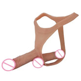 Silicone Double Penis Dildo Wearing Pants Dick Realistic Penis Toy for Lesbian Couple Strap on Masturbator Adult Sex Toys SHOPEZRA L.L.C.