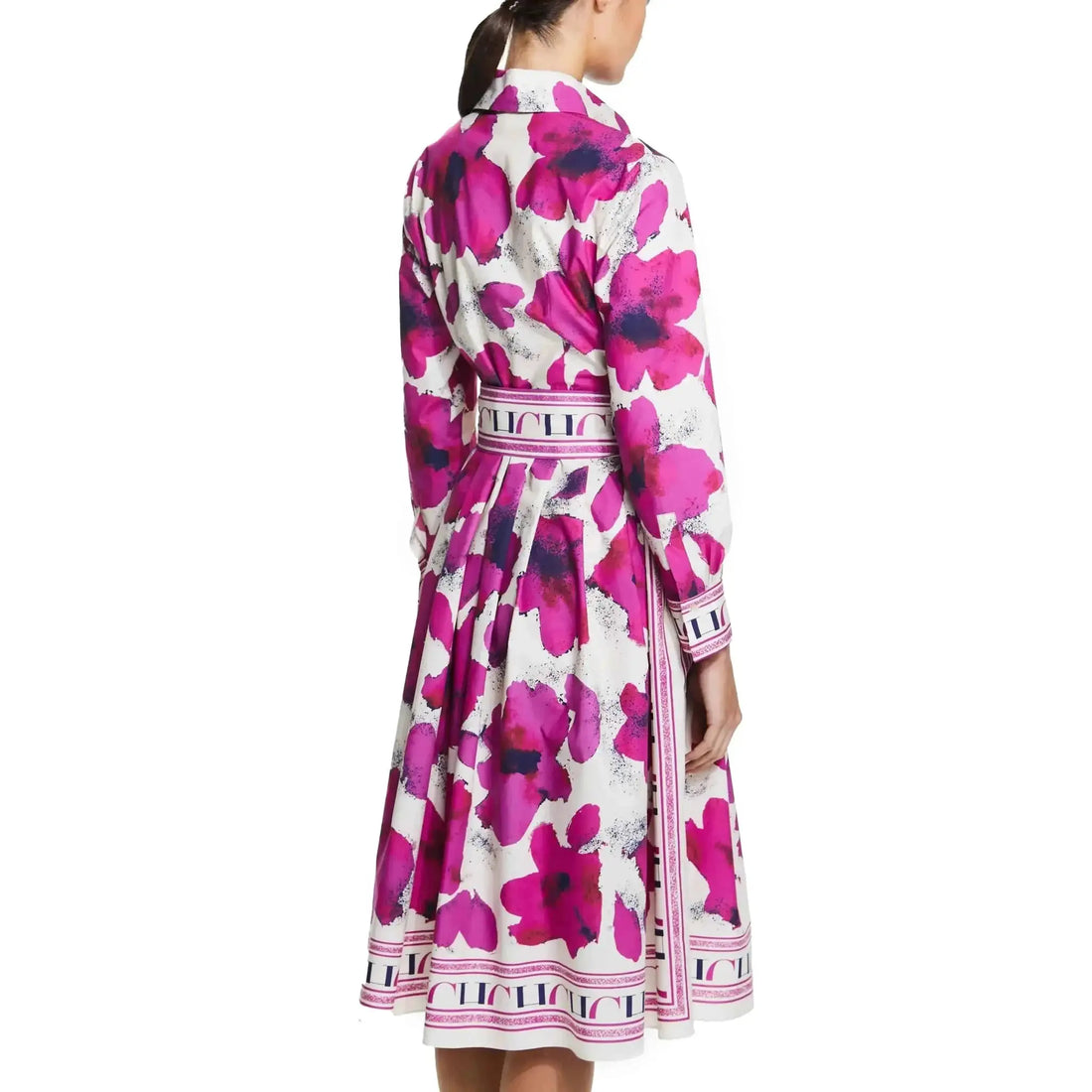 Women Dresses Party Dresses Retro Shirt Dress Long Sleeved Belt Single Row Buckle Layered Skirt Hem Design Casual Dresses by Dropshipman