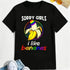 "Sorry Girl I Love Banana" Fun LGBTQ Gay Pride T-shirts Men Short Sleeve Fashion Streetwear Tshirts SHOPEZRA L.L.C.