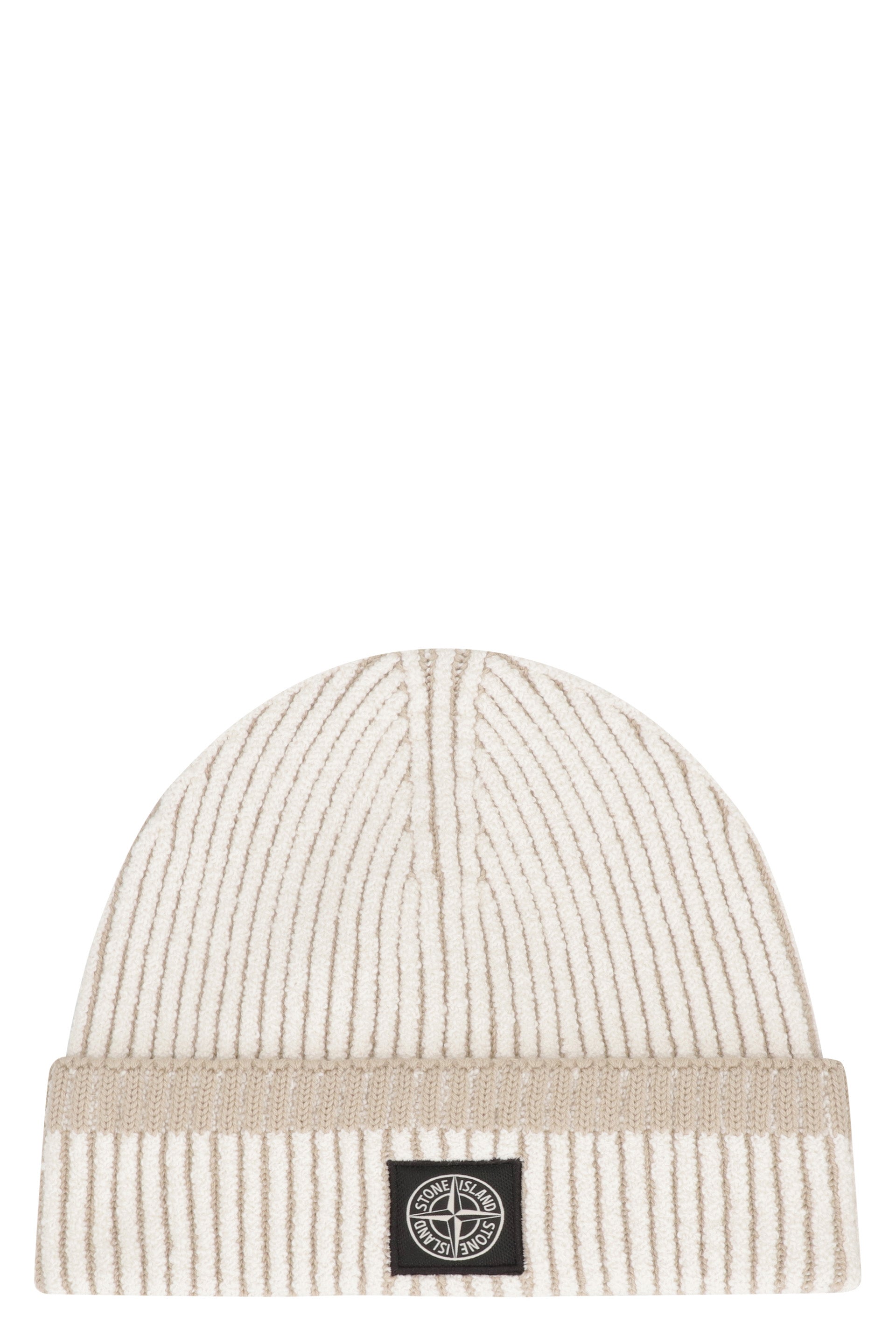 STONE ISLAND Ribbed Knit Hat - Men&