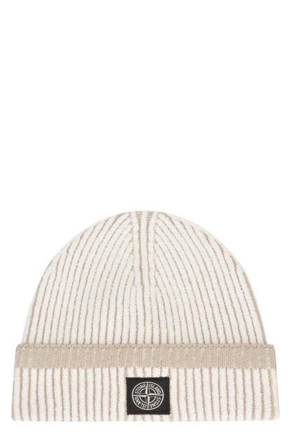 STONE ISLAND Ribbed Knit Hat - Men&