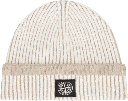 STONE ISLAND Ribbed Knit Hat - Men&
