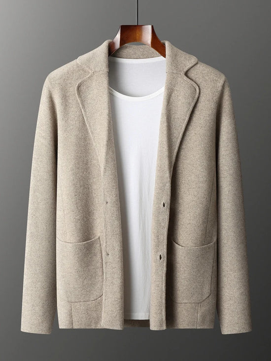 Neuer Herbst- und Winter-Kaschmirpullover, große Größen, Herren, verdickter Kaschmir-Strickcardigan, Freizeitjacke, Oberteil