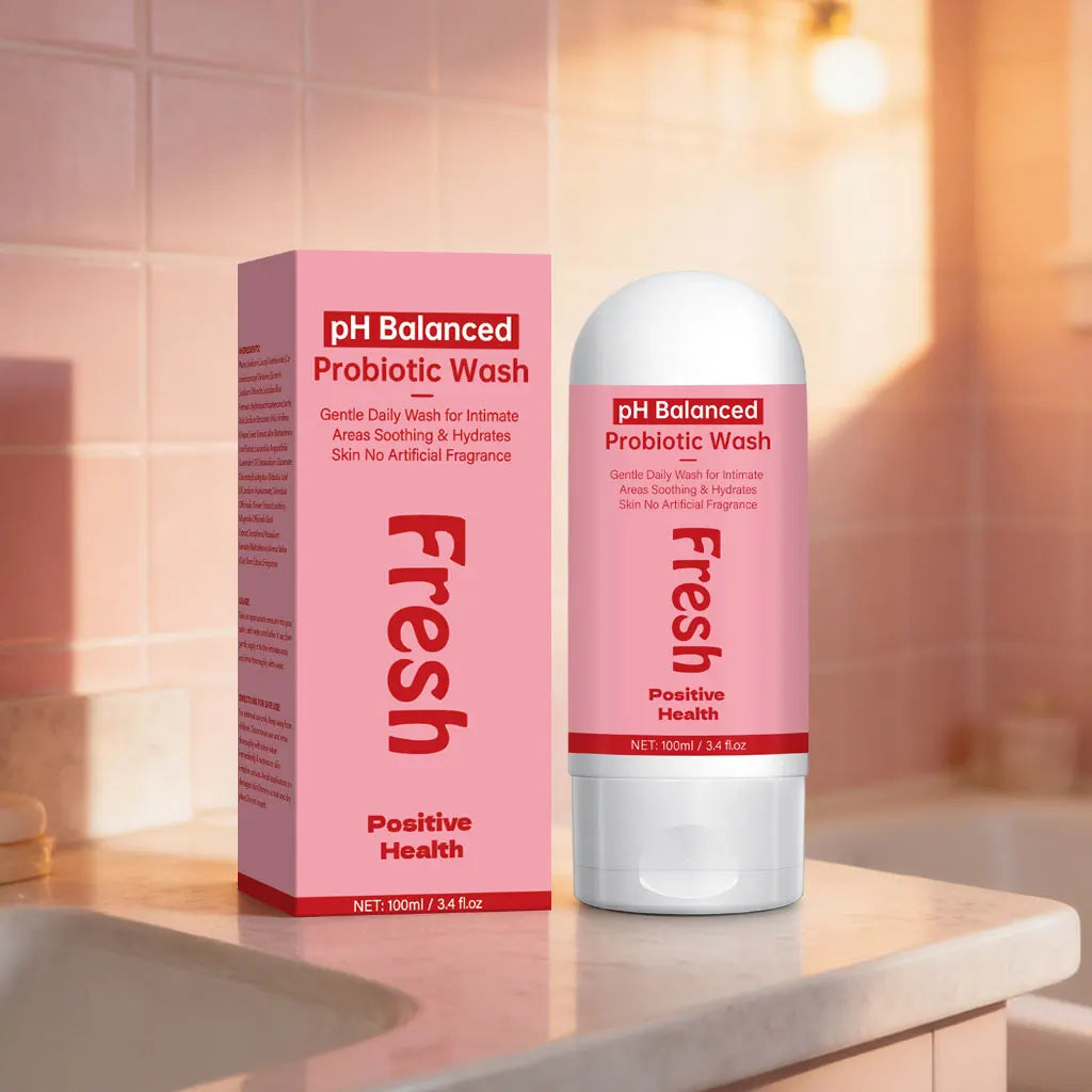 pH Balanced Probiotic Wash Odor Control, pH Balance, Dryness &amp; Support for Intimate Areas Probiotics &amp; Lactic Acid ,100ml