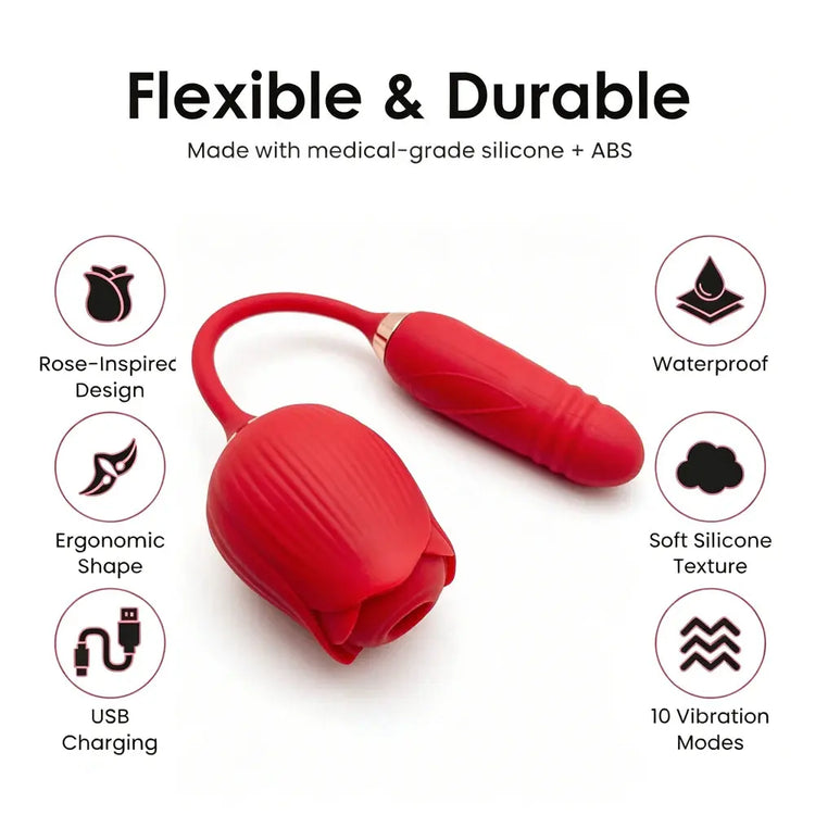 Silicone Sucking Thrusting Dildo Vibrator for Women Nipple Clit Stimulator Vibrating Egg Tongue Licking Clitoris Sucker Sex Toys SHOPEZRA L.L.C.