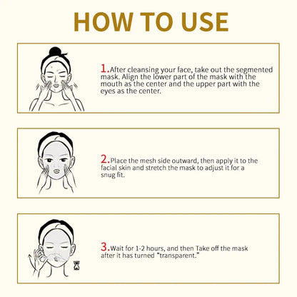 Overnight Collagen Face Mask Wrapping For Anti-Aging Skin Care Mask Moisturizes Skin To Make Wrinkles Less Noticeable Bright