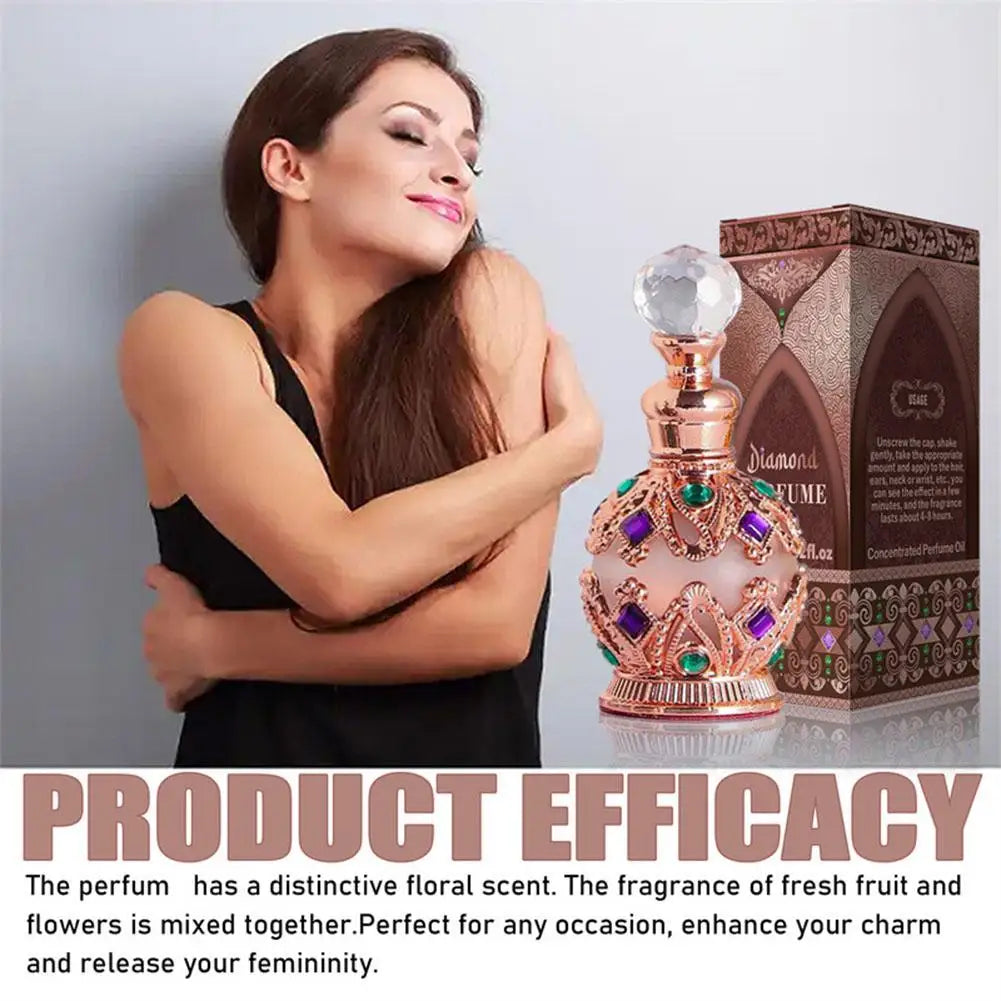 Exotic Arabian Perfume For Women, Enchanting Floral Bouquet With Rose, Jasmine&amp;Vanilla Long-Lasting Pheromone-Infused Fragrance
