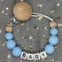 2026 Custom Name Baby Pacifier Clips Chain Silicone Beads Teether Toys Dummy Holder Russian English Name Pacifier Chain Newborn SHOPEZRA L.L.C.