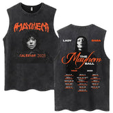 Lady Gaga The Mayhem Ball Tour 2025 Washed Tank Tops Fashion Men Women Vintage Y2K Sleeveless T Shirt 100% Cotton Oversized Tees SHOPEZRA L.L.C.