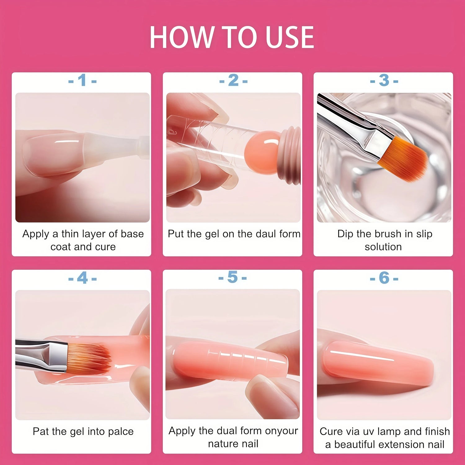 2in 1 Gel Cleanser for Nails &amp; Polish Remover, Professional Slip Solution for Poly Gel Nails for &amp; LED Gel, Anti-Stick Formula,