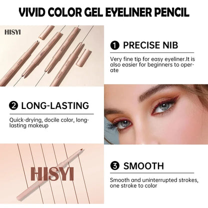 Eyeliner Shadow Stick — Twist-Up Sharpener, Long-Wear Waterproof Smudge-Proof, Precise Matte Line &amp; Blendable, Xmas &amp; Winter