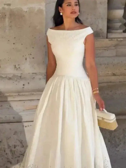 Trendy Minimalist Dress Romantic Stylish Vintage Dresses Women Bridesmaid Party Modest Street Summer Outfits by Dropshipman