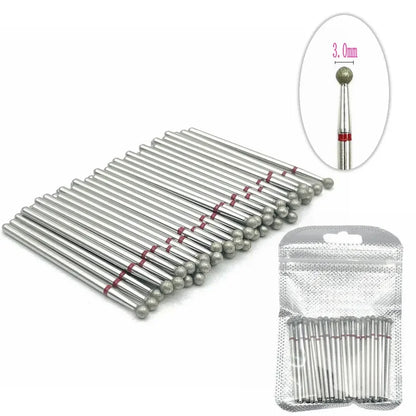 50pc Diamond Nail Drill Cuticle Clean Bit Set Milling Cutter for Manicure Electric  Bits Accessories Dead Skin Remove Tool