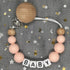 2026 Custom Name Baby Pacifier Clips Chain Silicone Beads Teether Toys Dummy Holder Russian English Name Pacifier Chain Newborn SHOPEZRA L.L.C.