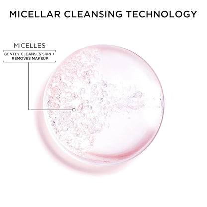 Water Ice Levin Micellar Water: All-in-1 Cleanser &amp; Makeup Remover. No Rinse, No Rub, For Sensitive Skin. 125g.