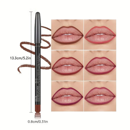 Luxury Matte Lip Liner, Long-Lasting, Smooth Application for Perfect Outline &amp; Filling, Versatile Shades for All Skin Types