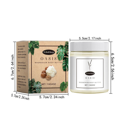 Shea Butter Body Lotion Moisturizing Magnesium Body Butter Nourishing Skin Soft Smooth Soothes Muscles Body Skincare Cream
