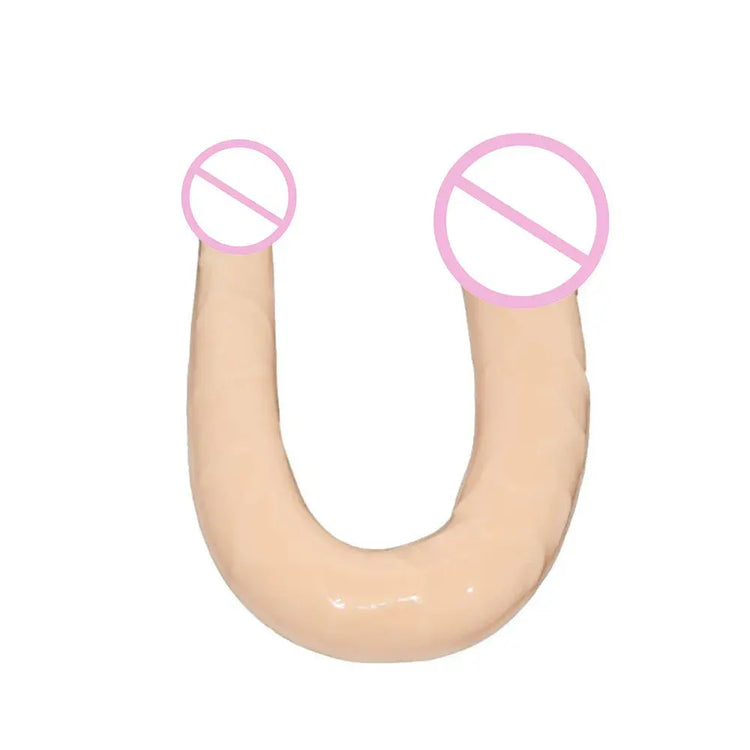 Double Head Dildos Realistic Penis Dildo Flexible Soft Crystal Jelly Dildo Sex Toys for Woman Big Penis G-spot Anal Stimulator SHOPEZRA L.L.C.