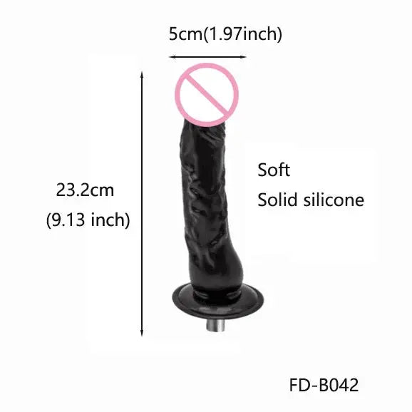 Lifelike Dildo Attachment for Sex Machine with 3 XLR Connector G Spot Sex Toys for Women Masturbation SHOPEZRA L.L.C.