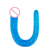 Double Ended Dildo Realistic Flexible Jelly Anal Plug G Spot Stimulation Massager for Women Adult Insertable SHOPEZRA L.L.C.