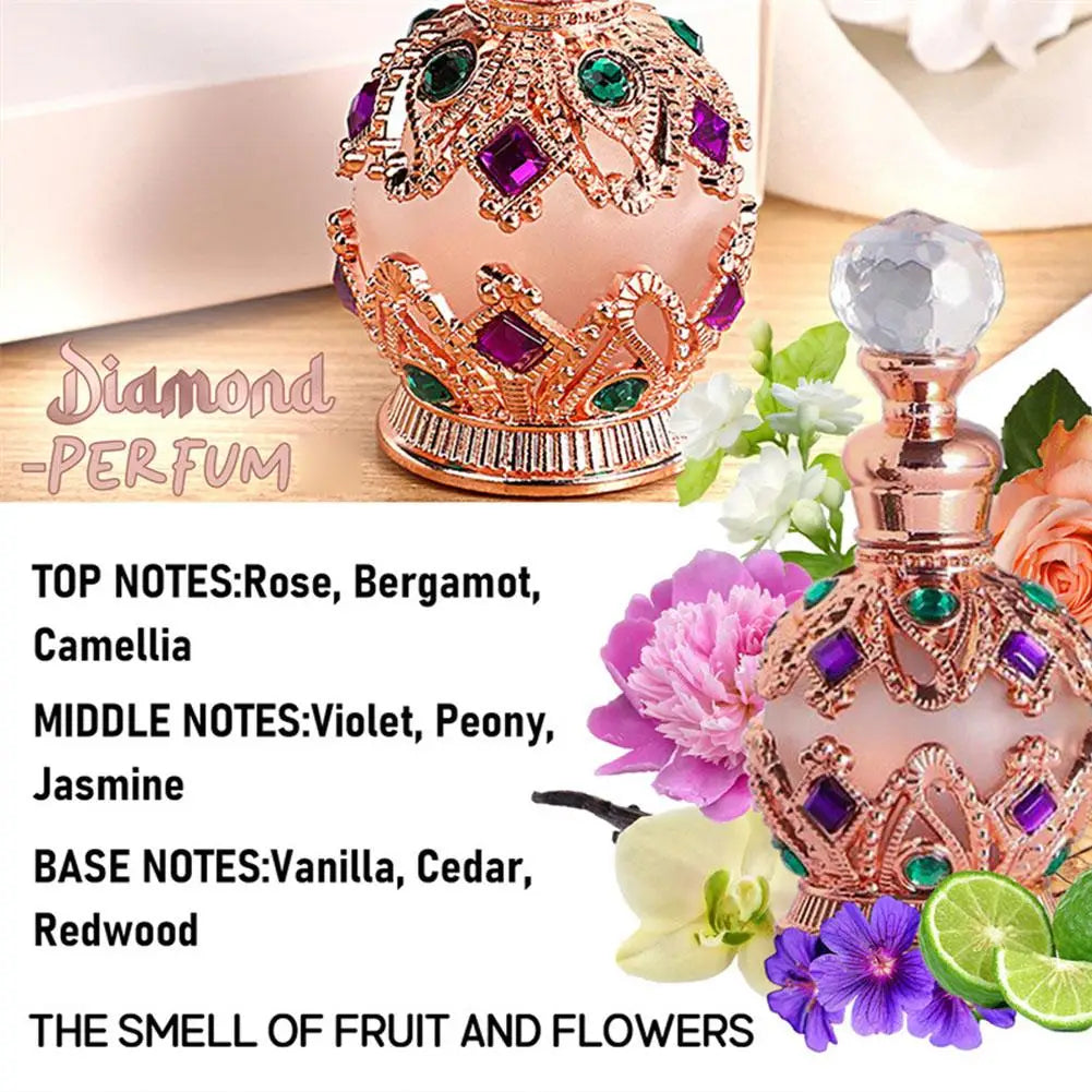 Exotic Arabian Perfume For Women, Enchanting Floral Bouquet With Rose, Jasmine&amp;Vanilla Long-Lasting Pheromone-Infused Fragrance