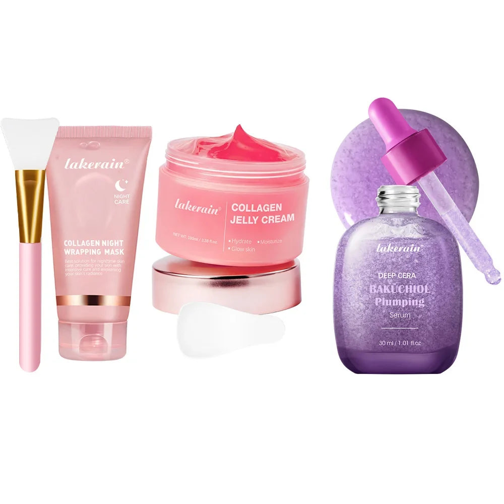 Korean Deep Collagen Mask Peel Off Mask Face Anti Wrinkle Lifting  Skin Care Masks Bio Pack Night Wrapping Woman Overnight Skin