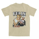 Men FELIX Korean Kpop Singer T Shirts Idol Cotton Clothing Summer Vintage Short Sleeve T-Shirt O Neck Harajuku Tshirt SHOPEZRA L.L.C.