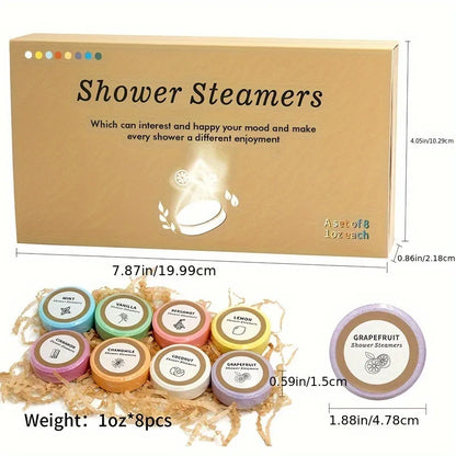 8Pcs Bath Salt Tablets Set, Natural Relaxing Spa Bath For Bathtub, Body Care Suitable For Women And Men, Home &amp; Hotel