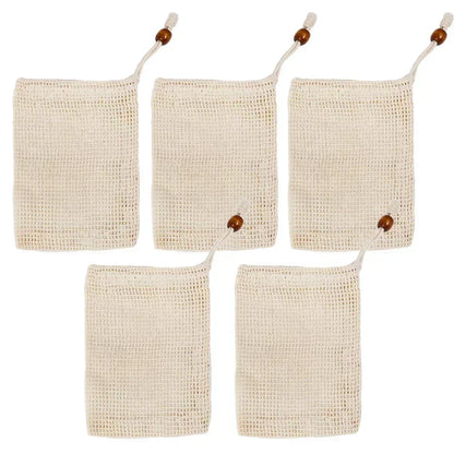 Soap Foaming Net Mesh Bags Bath Washing Tools Body Cleaning Bubble Helper Mesh Deep Cleaning Home Bathroom Exfoliating Supplies