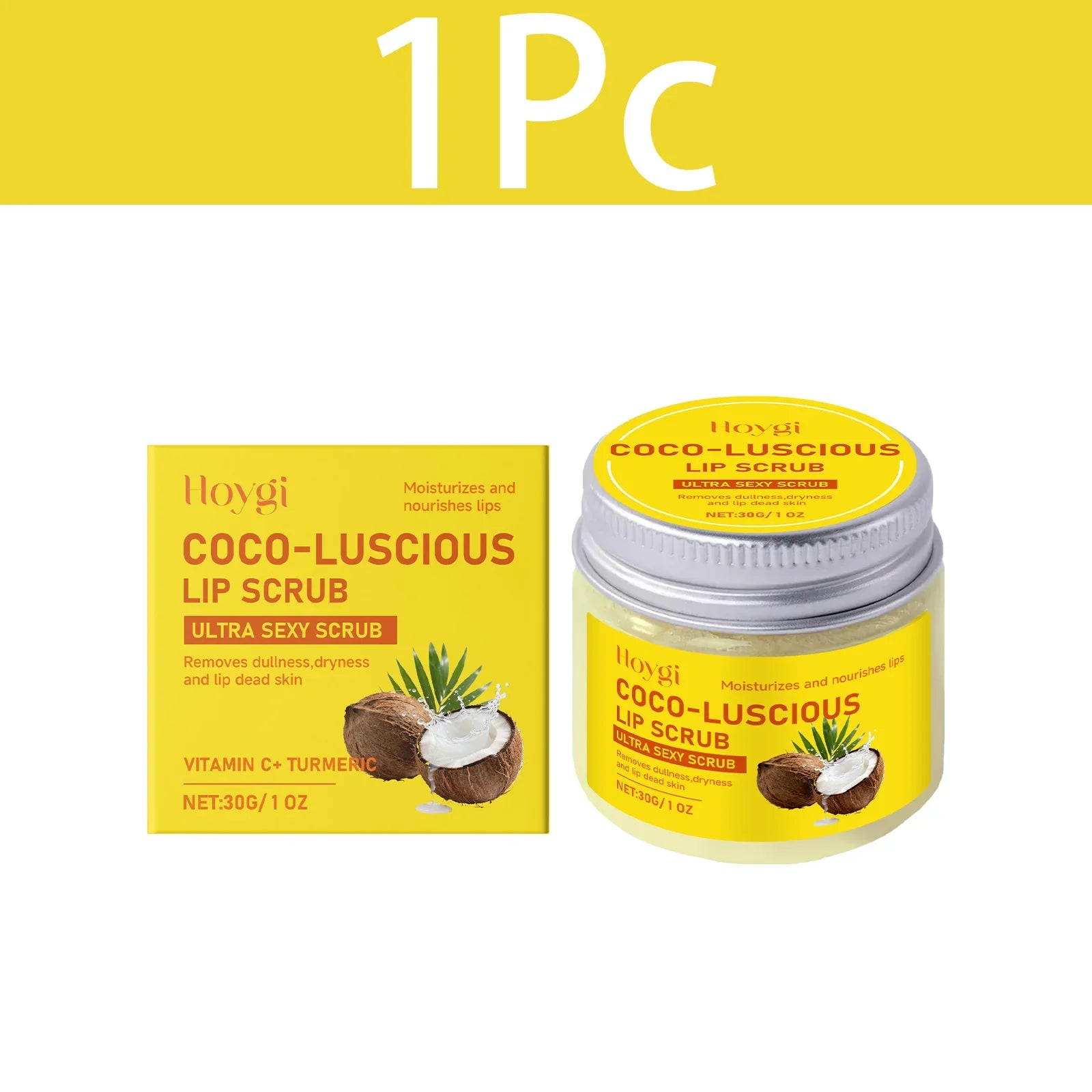 Coconut Oil Lip Scrub Balm Exfoliator Lips Mask Softening Remove Dead Skin Lasting Nourishment Moisturizing Repair Gentle Care