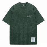 Trendy SATISFY Running MothTech Muscle Round Neck Distressed Pure Cotton Printed Short Sleeve T-Shirt Casual Loose Fit Youth SHOPEZRA L.L.C.
