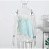Lace Spliced Square Neck Spaghetti Strap Blouse Loose Fit Cropped 2026 Summer Women Chiffon Top Causal Delicate Lady Blusa SHOPEZRA L.L.C.