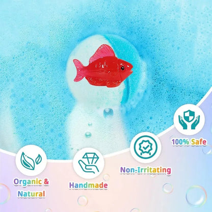 New 12PCS Ocean Toy Bath Salt Bombs, Bubble Bath Balls for Adults &amp; Kids, Fun Educational Bath Toys Party Favor Set