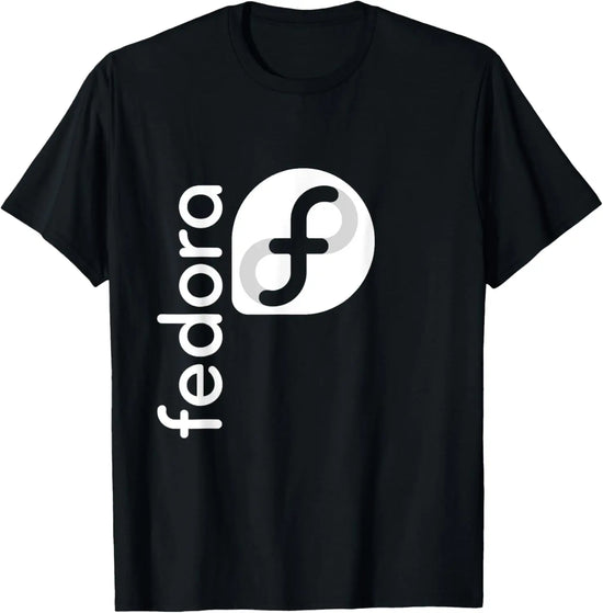 Linux Fedora T-Shirt Weiß Slogan & Logo Open Source Betriebssystem T-Shirt Unisex Sommer Streetwear Tops Herrenbekleidung Ropa Hombre