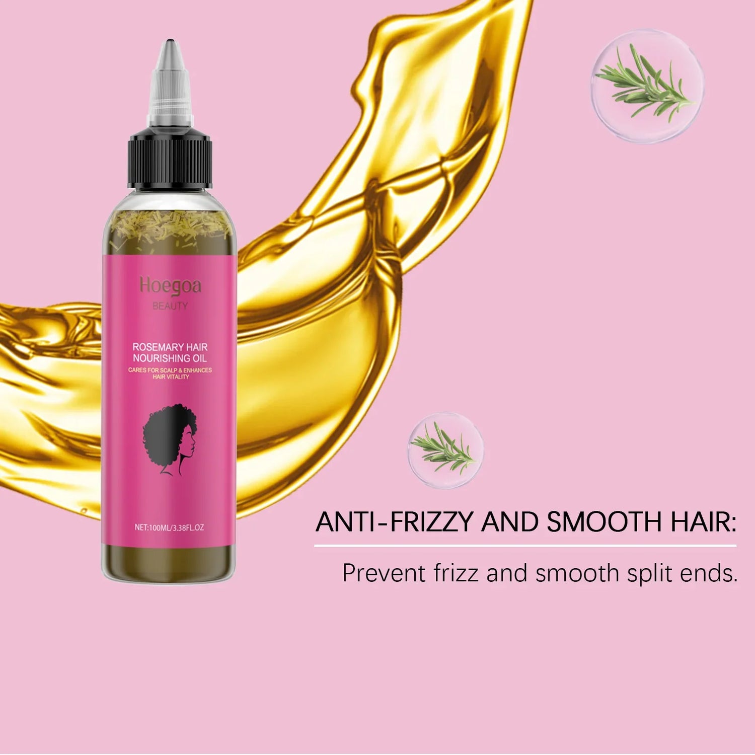 Rosemary Care Hair Essential Oil for Hair Growth Strengthens &amp; Prevents Hair Loss Repairs Dryness &amp; Split Ends Scalp Treatment