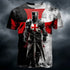3D Print Templar Knight Warrior T-Shirt For Men Medieval Graphic Short Sleeve Tees Summer Casual Street Tops Round Neck T Shirts SHOPEZRA L.L.C.