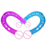 Double Head Dildos Realistic Penis Dildo Flexible Soft Crystal Jelly Dildo Sex Toys for Woman Big Penis G-spot Anal Stimulator SHOPEZRA L.L.C.