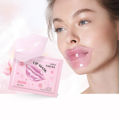 LAIKOU Sakura Lip Mask - Overnight Hydrating Lip Balm for Plump Lip Lines Beauty Care