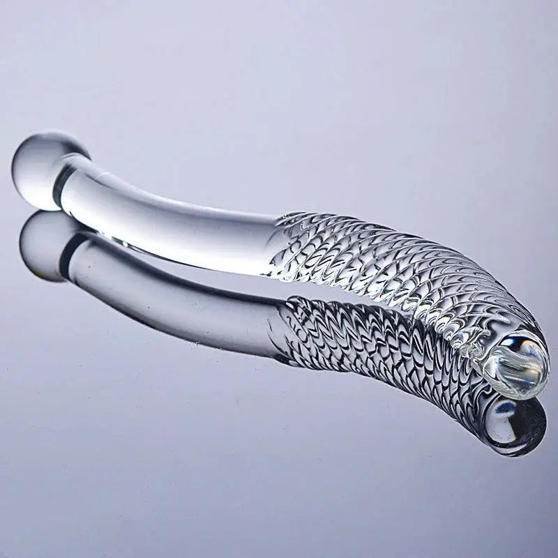 Sex Double Ended Crystal Glass Dildo Artificial Penis Granule Spiral G Spot Massager Adult Game Sex Toys for Woman Gay SHOPEZRA L.L.C.