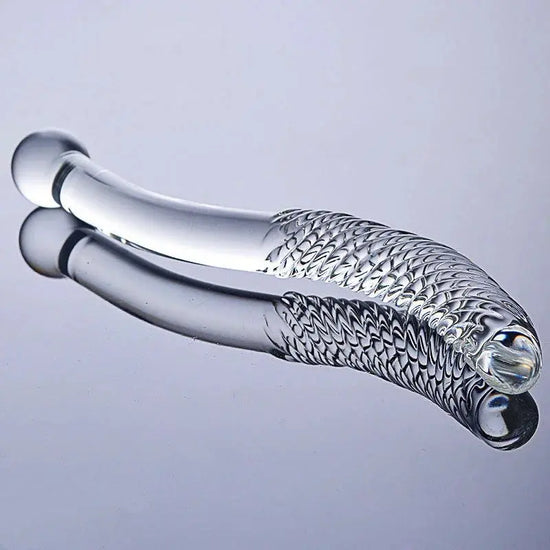 Sex Double Ended Crystal Glass Dildo Artificial Penis Granule Spiral G Spot Massager Adult Game Sex Toys for Woman Gay SHOPEZRA L.L.C.