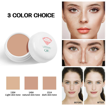 QIC Waterproof &amp; Sweatproof Concealer Cream - Tattoo coverage, Long-Lasting Foundation, Natural,Full coverage, All Skin Types