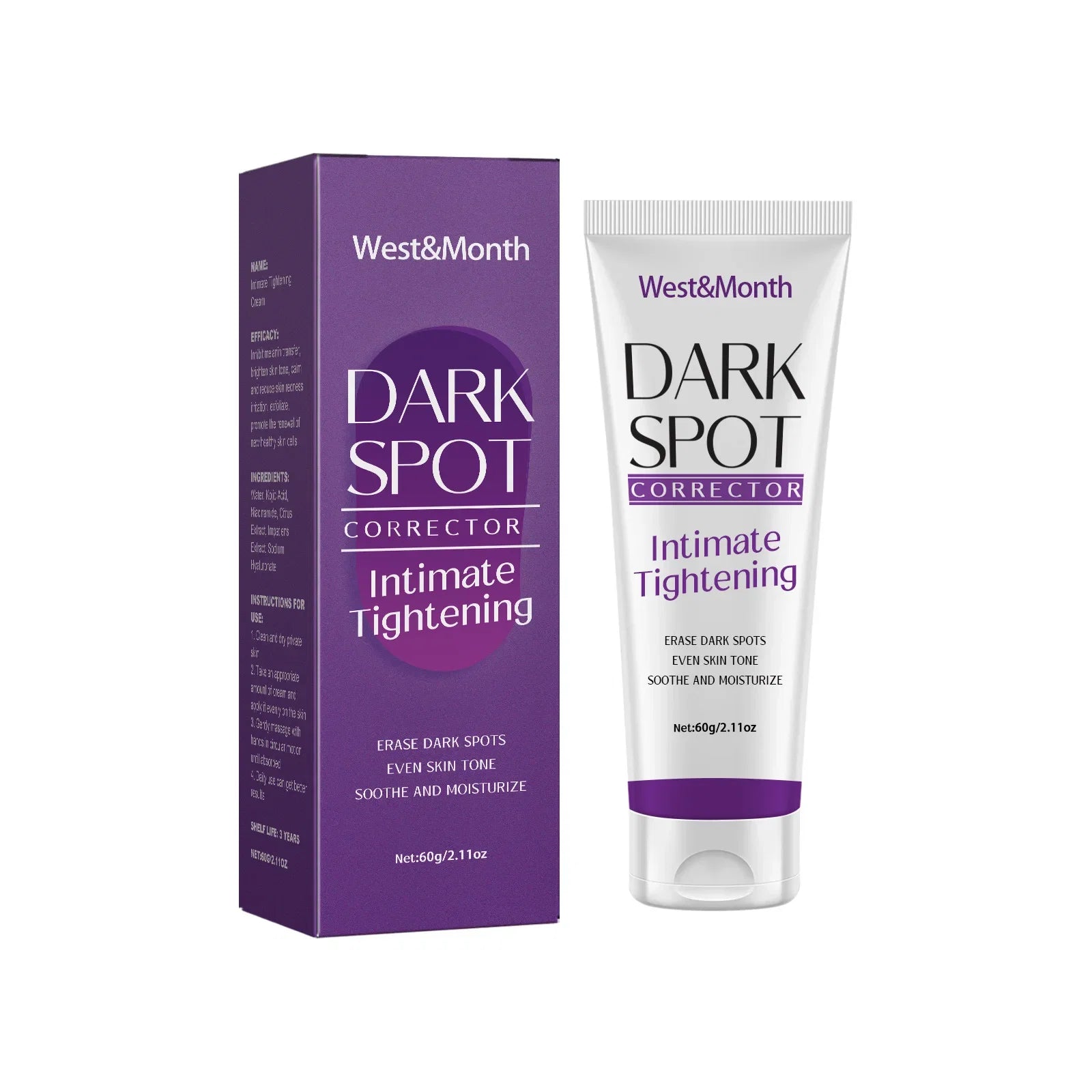 Body Whitening Lotion Dark Spot Remover For Underarms Knees Elbows Melanin Bleaching Lightening Skin Moisturizing Cream 60g